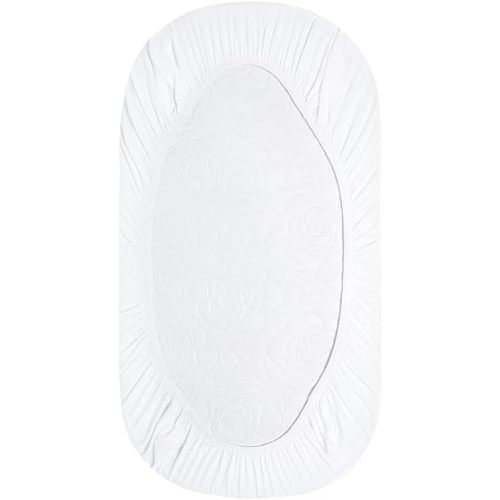 Burt's Bees Baby Bassinet Sheet, Fitted Unisex 100% Organic Jersey Cotton Bassinet Sheet for Standard Bassinet Mattress