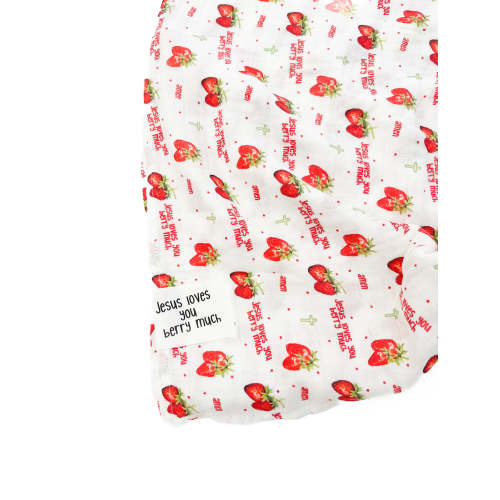 Jesus Loves You Berry Much Strawberry Swaddle – OUR HOUSE ABOVE