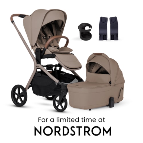 Silver Cross Breez Newborn Bundle - Stroller & Bassinet Set