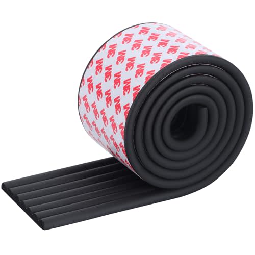 VOCOMO Corner Protector for Baby, Widen Edge Protector with Adhesive Backing, Baby Proofing Edge Corner Protectors Self Adhesive Furniture Corner Guard Bumper for Table, Desk, Fireplace (Black, 6.6ft)