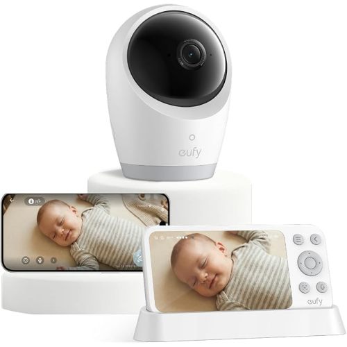 eufy Baby Monitor E21, 4K UHD Camera, 5" 720p Screen, No Wi-Fi