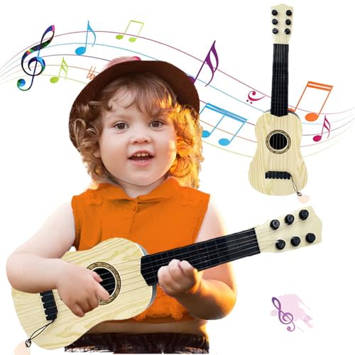 Kids Toy Guitar 6 String,17 inch Mini Baby Guitar with Pick,Musical Instrument Educational Toy for Toddlers Beginner,Preschoolers