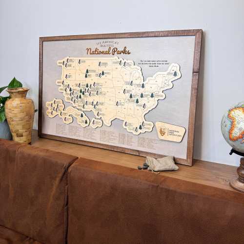 NATIONAL PARK Travel Map, National Park Gift, custom National Park map, National park map, National park marker, National park lover