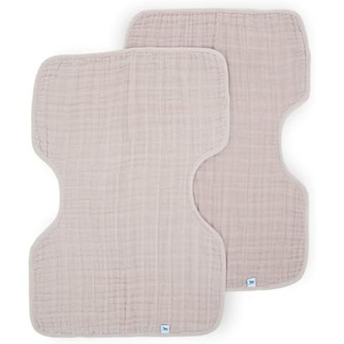 Little Unicorn Ultra-Absorbent Premium Burp Cloth 2 Pack | Soft on Baby's Skin | Larger Size | Ergonomic Design | Set of 2 (Porposie)