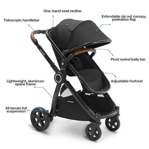 Mompush Ultimate 2 Full Size Stroller - Black
