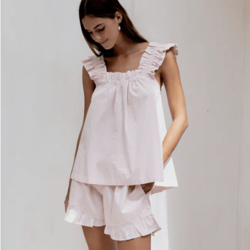 Nicolette Pajama Set - Ballet Pink in Small