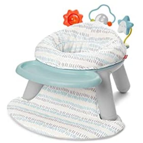 Skip Hop 2-in-1 Sit-up Activity Baby Chair, Silver Lining Cloud