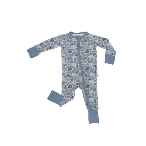 Blue Pebble Camo 2-Way Zipper PJ’s – Little Buffalo Creek Co.