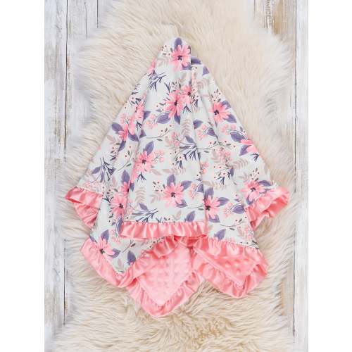 Pinky Blooms Blanket