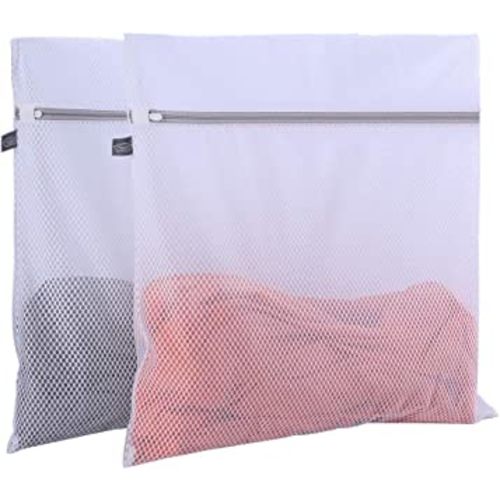 Kimmama Large Laundry Bags Mesh Wash Bags,Oversize Honeycomb Mesh Delicates Bag for Washing Machine,Jumbo Net Laundry Bag for Washing Delicates,Big Clothes,Sweater,Bed Sheet,Bedcover,Blanket,Curtain