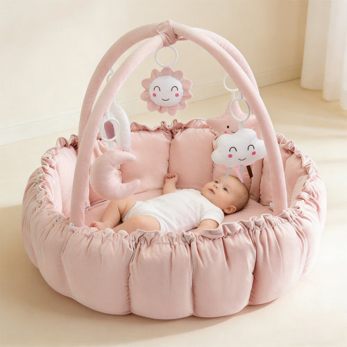 dearlomum 4-in-1 Baby Play Mat Baby Gym,tummy Time Mat For Floor Activity Gym Ball Pit Including 30 Balls With 5 Infant Learning Sensory Baby Toys For Newborn Toddler To Develop Motor Cognition Boy & Girl Spring Gifts | Wayfair