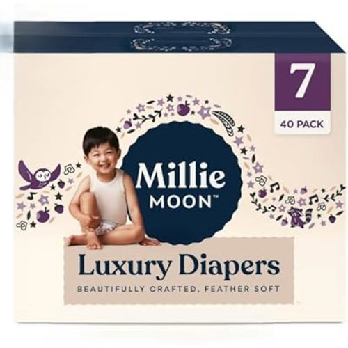 Millie Moon Luxury Diapers (7, 40, Count)