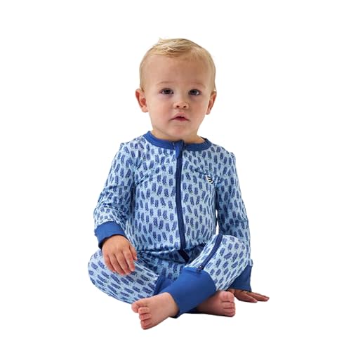 Burlebo Baby Zip Up – Soft Performance Fabric with Fold-Over Cuffs
