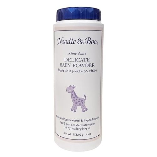 Noodle & Boo Delicate Baby Powder with Pure Cornstarch and Aloe, Talc Free