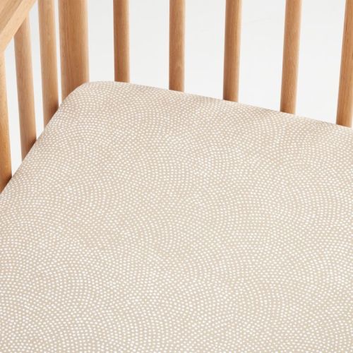 Batik Desert Organic Cotton Baby Crib Fitted Sheet by Leanne Ford