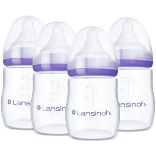 Lansinoh Anti-Colic Baby Bottles, 5 Ounces, 4 Count