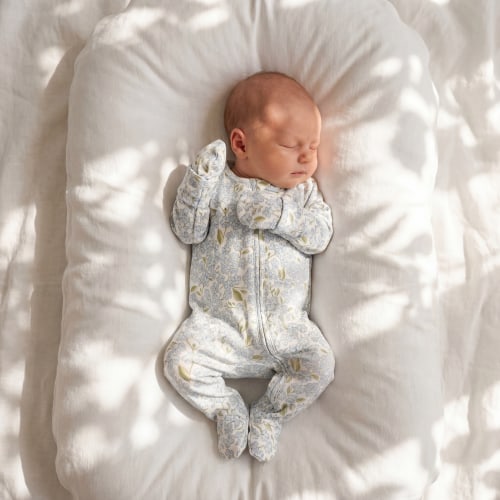 Bamboo Convertible Footie Pajamas & Play · Hydrangea | Baby Bamboo Pajamas – Petit Playa