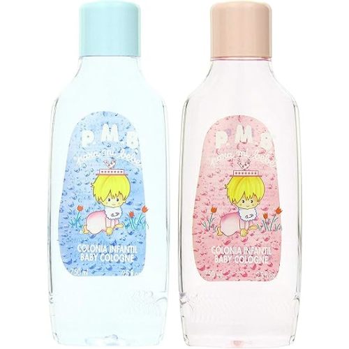 Para Mi Bebe Baby Cologne Family Size 25 oz - Imported From Spain (Pink-Blue (2))