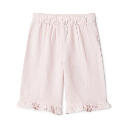 Amazon Essentials x Sofia Grainge Toddlers and Baby Girls' Cotton Linen Wide Leg Pull-on Pant with Ruffles