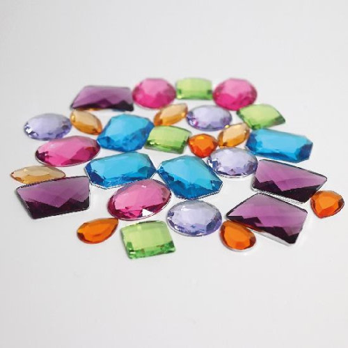 Grimm's Giant Acrylic Glitter Stones (28 pcs)