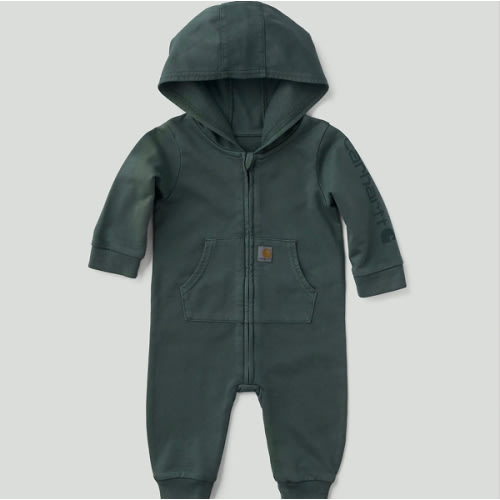 Boys' Long Sleeve Re-Engineered Garment Dye Hooded Coverall  (Baby)