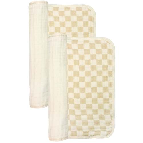 Cloud Muslin™ Burp Cloth 2 Pack - Austin/Cream
