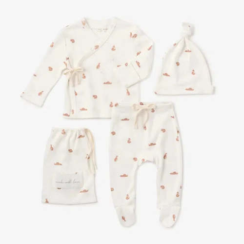 Elegant Baby - Organic Cotton Take Me Home Set - Fox