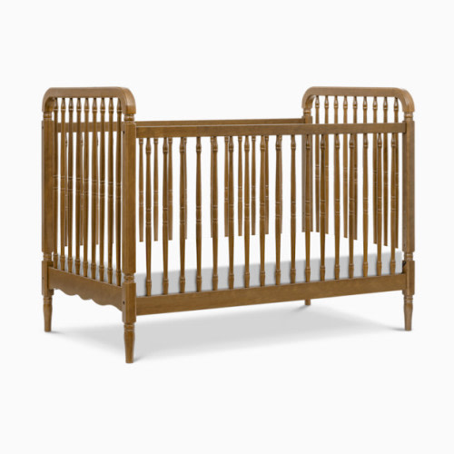 Liberty 3-in-1 Convertible Spindle Crib with Conversion Kit - Natural Walnut
