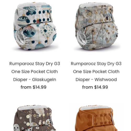 Rumparooz G3 One Size Pocket Cloth Diaper :: Stay Dry