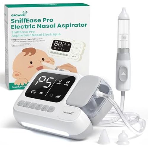 GROWNSY Baby Nasal Aspirator – Hospital Grade Electric Nose Sucker