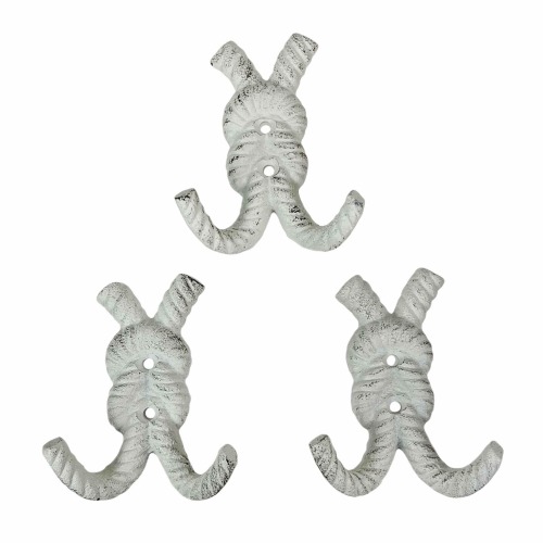 Zeckos 3.25-in x 4-in H White Decorative Wall Hook ( 35-lb Capacity)