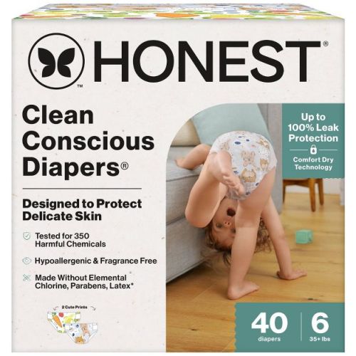 The Honest Company Clean Conscious Disposable Diapers - (Select Size and Pattern)
