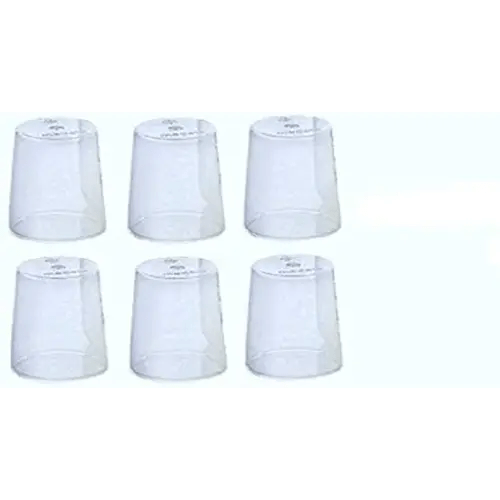 (6) Medela Clear Travel Caps/Bottle Cap/Nipple Cap/Collar Cap - Genuine for Use with Collar Ring - Medela Bottles