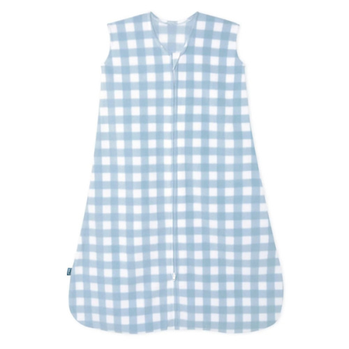 Blue Gingham Micro-Fleece Sleep Sack | Medium | HALO