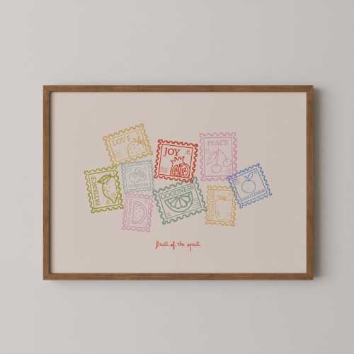 Fruit of the Spirit Christian Artwork Print