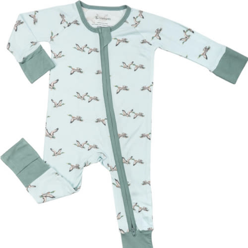 LollyBanks Baby Pajamas, 2-Way Zipper Romper, 95% Viscose Made from Bamboo and 5% Spandex, Baby Sleepers