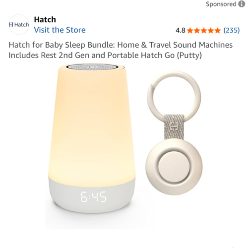 Hatch Baby Sleep Bundle: Home & Travel Sound Machines Includes Rest 2nd Gen and Portable Rest Go (Putty)