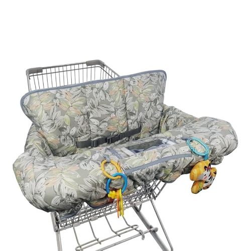 Shopping Cart Cover for Baby boy Girl, Multi-in-1 Cart Covers for Babies, Soft Padded Infant High Chair Cover, Machine Washable, Grocery cart seat Cushion Cover