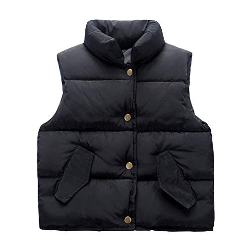 Evelin LEE Baby Boys Girls Stand Collar Down Vest Winter Warm Lightweight Sleeveless Puffer Jacket