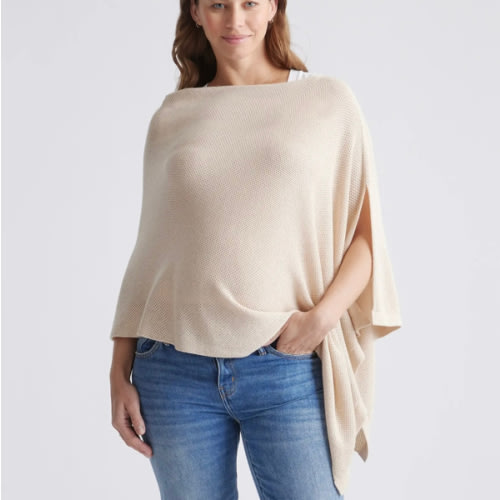 Lightweight Cotton Cashmere Nursing Shawl
