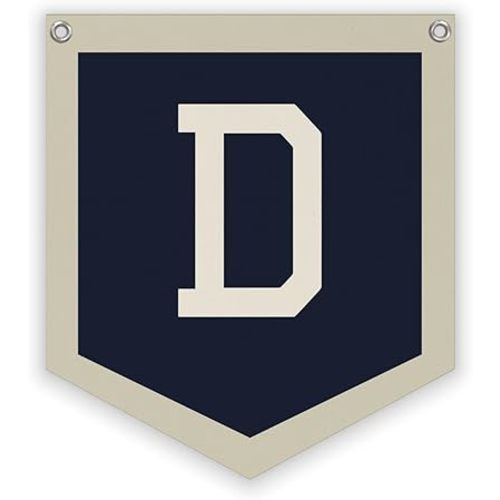 Lacama Toddler Boys Room Decor Name Pennant Flag,Vintage Baby Boy Nursery Wall Art,Name Sign for Toddler Bedroom Playroom Kidsroom,Baby Boy Gifts,Letter D 12x14 in