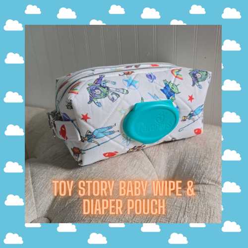 Toy Story Baby Wipe Pouch – Travel Diaper Changing Kit, Refillable Case