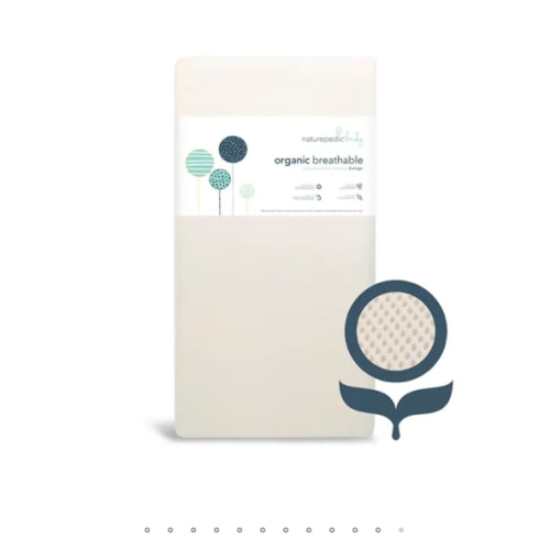 Breathable Organic 2-Stage Baby Crib Mattress