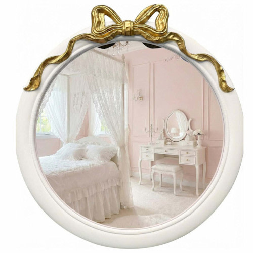 French Country Round Vanity Mirror