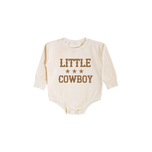 Little Cowboy Long Sleeve Romper, 0-3M