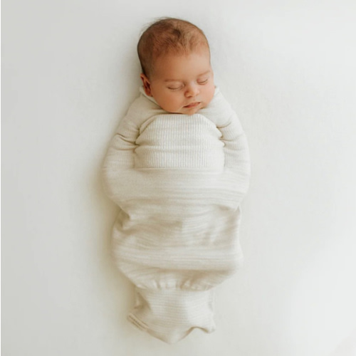 Bamboo Blend Beige Swaddle Sleep Sack – Swaddelini