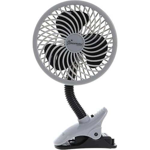 Dreambaby Caged Deluxe EZY-Fit Clip On Fan (Black)