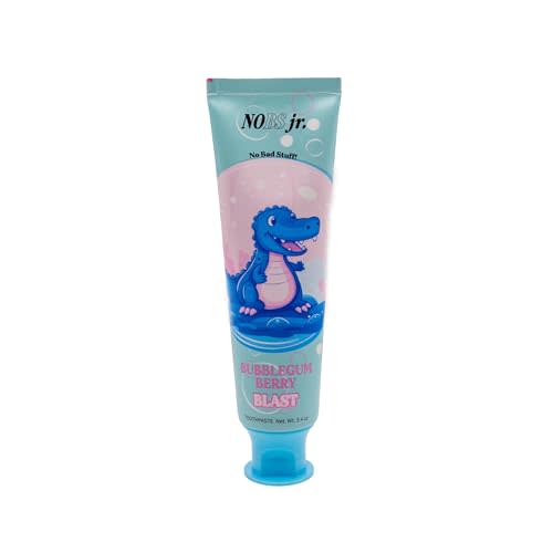 NOBS Jr. Kids Nano Hydroxyapatite Toothpaste – Fluoride Free, SLS-Free, Remineralizing - Dentist Formulated - Bubblegum Berry