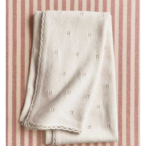 Pointelle Baby Blanket