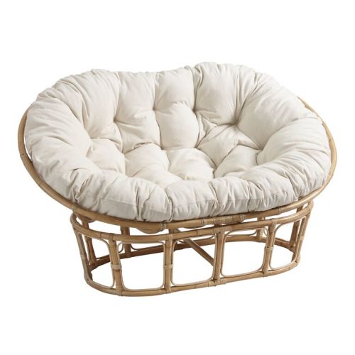 Elora Ivory Double Papasan Chair Cushion